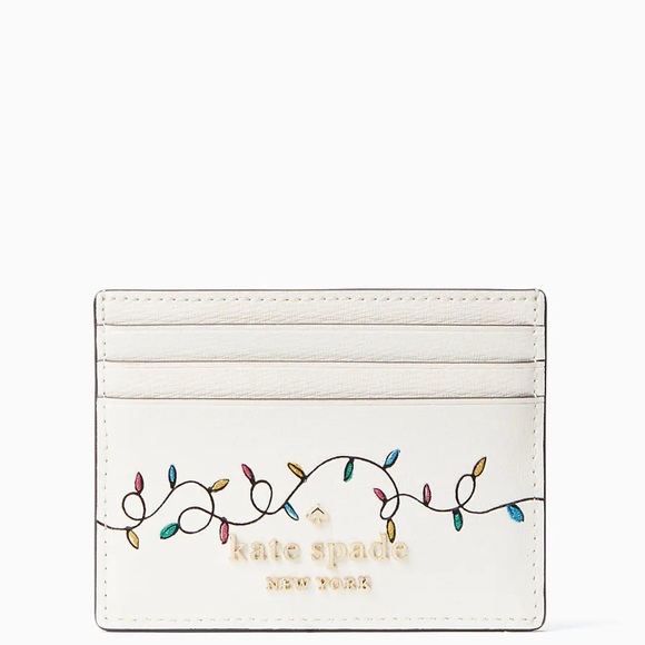 Kate Spade Claude Small Festive Card Holder - Picture 2 of 2
